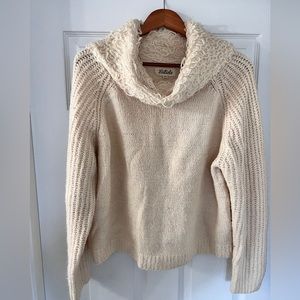 OATMEAL COWL-NECK- SIZE M